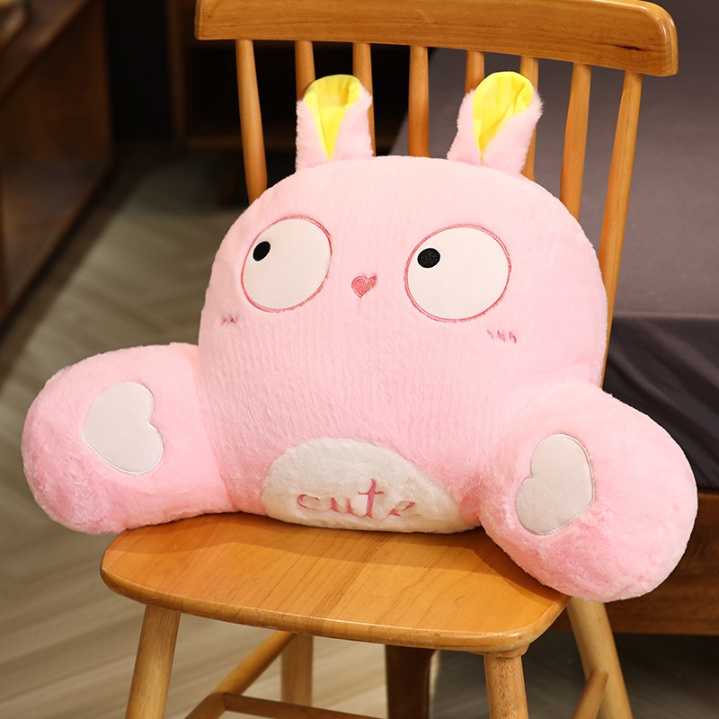 Almohada de cintura de dibujos animados Oficina cojín trasero silla cintura almohada lindo mujeres embarazadas cintura almohada asiento cintura soporte cojín
