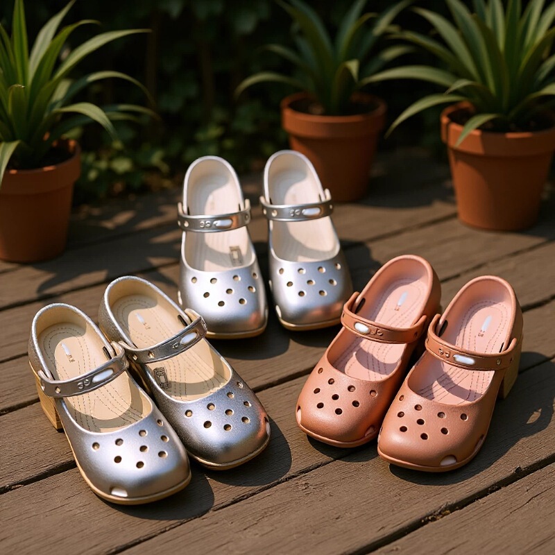 Cross ballet clogs for women, summer beach non-slip breathable outdoor nurse sandals, ballet clogs