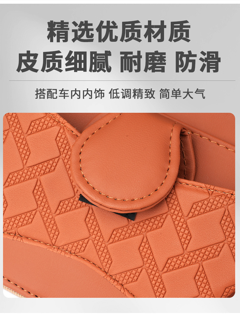Multifunctional car sun visor organizer, car glasses case, sunglasses holder, in-car CD card holder, card storage bag