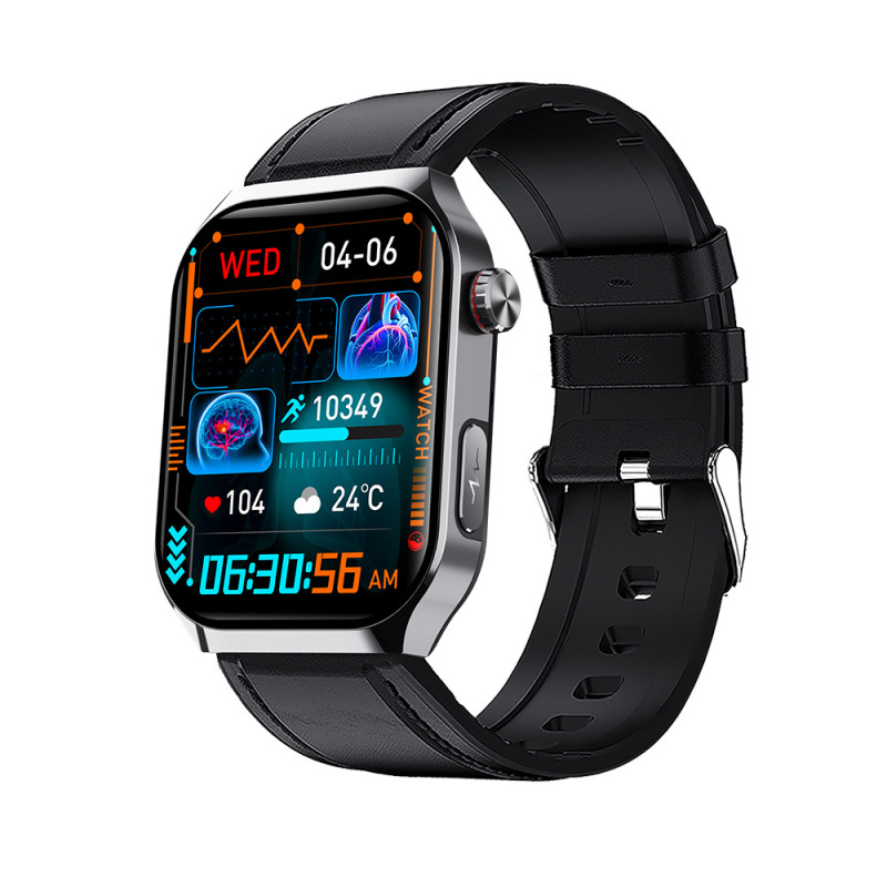 F700PRO ECG スマートウォッチ心拍数血圧血中酸素モニタリング Bluetooth 通話 SOS ヘルプ健康時計|undefined