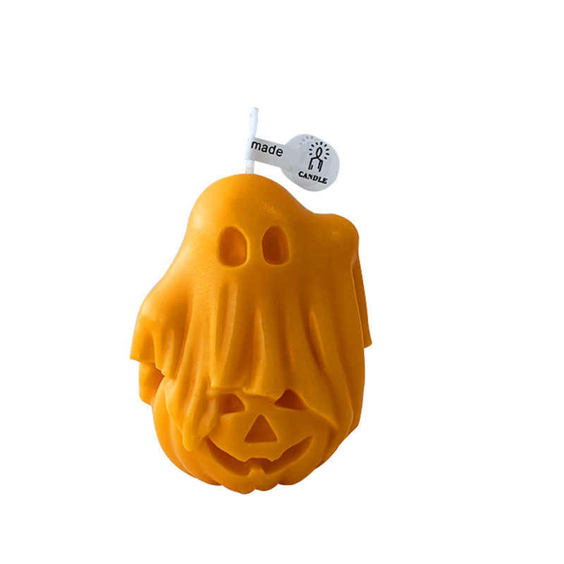 ハロウィーン幽霊香薫ろうそく手作り創意家庭装飾置物祝日プレゼントお土産カボチャろうそく|undefined