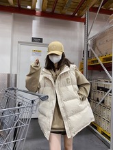 白鸭绒羽绒马甲女中长款2024年秋冬坎肩韩版小个子外穿羽绒服背心