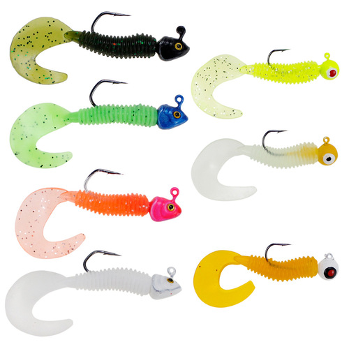 Hunting High 17-piece Lure Bait Set Lead Head Hook Combination Fishing Bait Soft Maggot Long-distance Sea Fishing Bait Cross-border Set