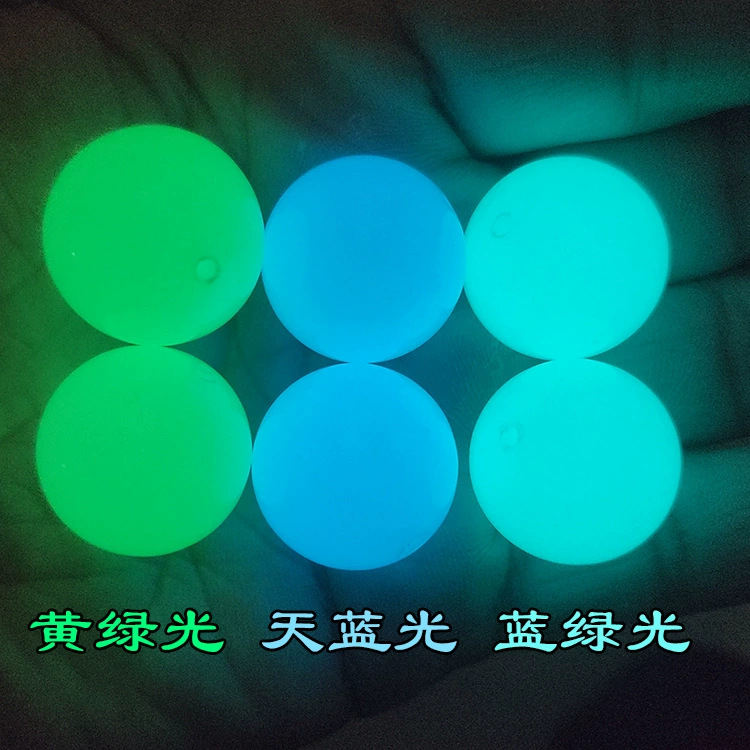 Round Glow Beads, Luminous Stone Spheres, Drilled 6–20 mm for DIY Bracelets