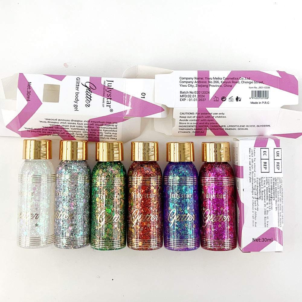 Gel de maquillage caméléon liquide maquillage de scène visage corps flash fard à paupières_voghion.com