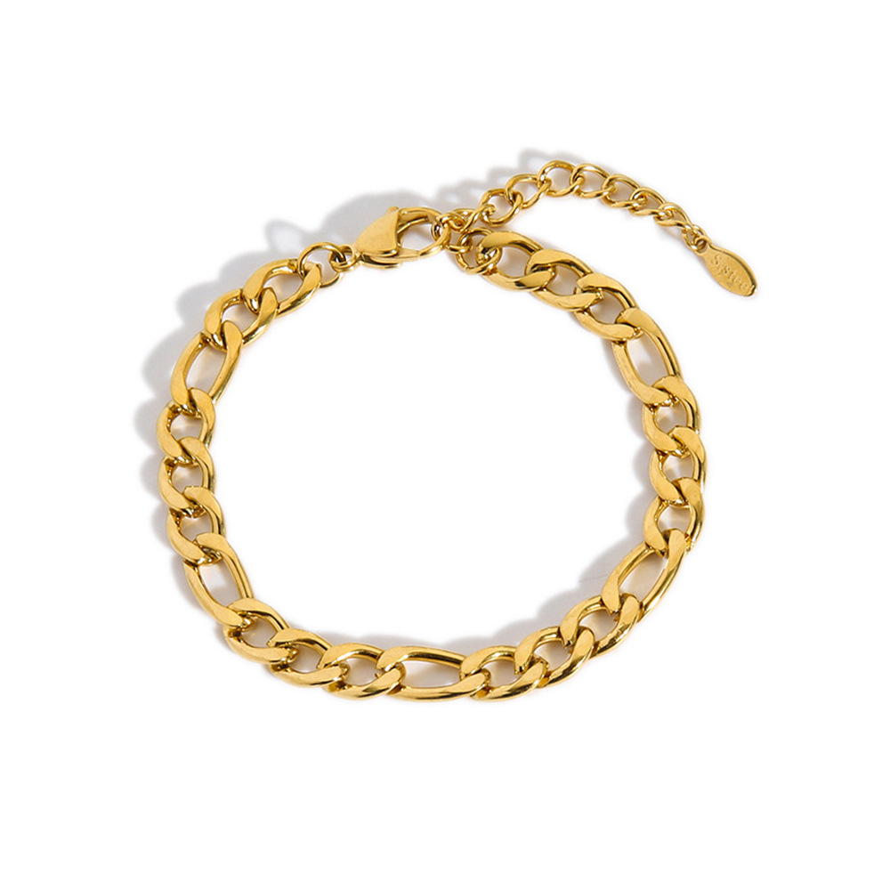 INS red con acero de titanio tobillas de acero para mujeres simple versátil de acero inoxidable 18K joyas de pie de oro no decolor joyas de pie de tobillas