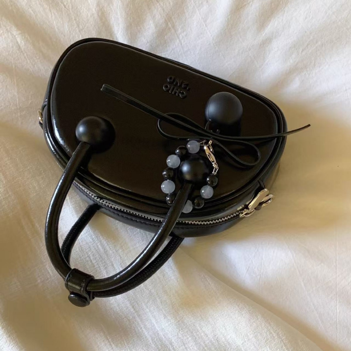 Nanfeng Chlo2nd Sweet Date Genuine Leather Pillow Bag - Exquisite Small Handbag, Wedding Bag, Shoulder & Crossbody Bag For Women - Thumbnail 3