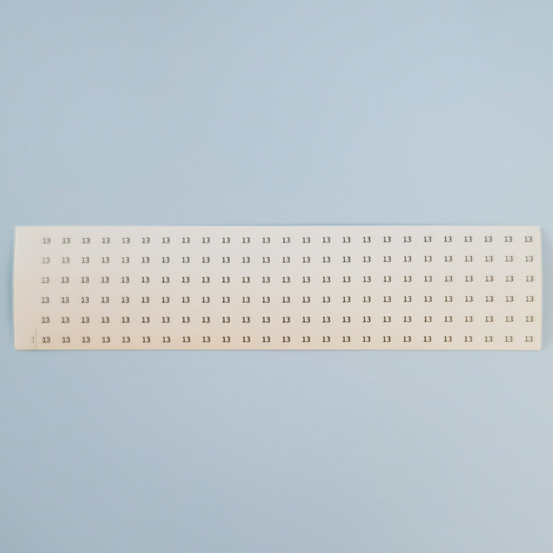 サークル番号デジタルステッカー透明黒字サイズデジタルライブラウンドpvc 5mmステッカーリングブレスレット|undefined