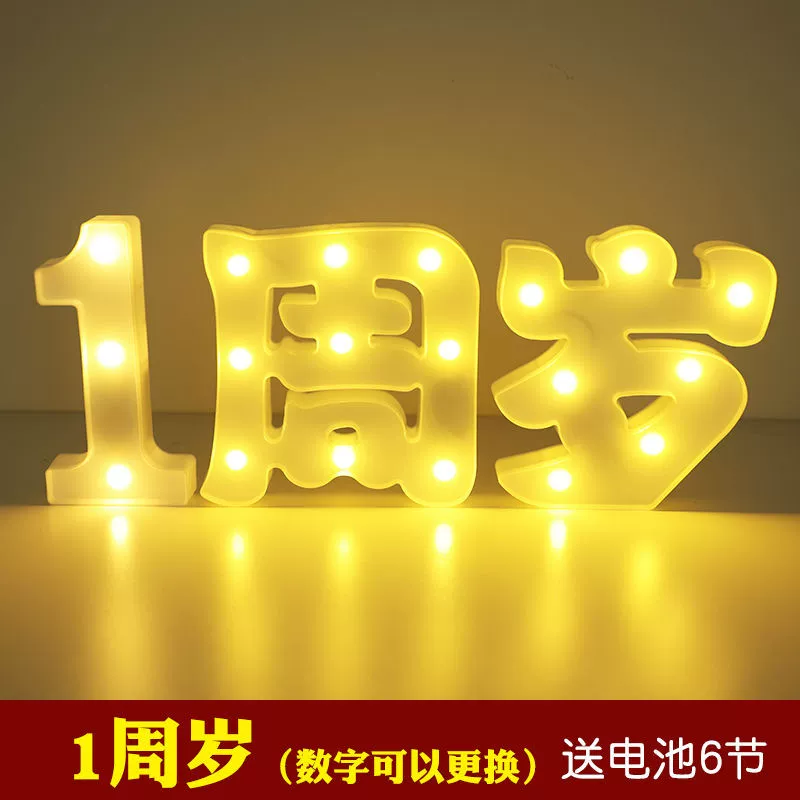 Светодиодная лампа-буква Happy birthday светящиеся буквы на открытке сюрприз признание предложение оформление творческая сцена украшение для помещений