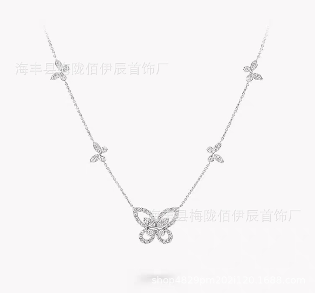 Multiple butterfly necklace (five butterflies)