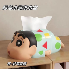 クレヨンしんちゃん漫画しんちゃんティッシュボックスリビングルーム家庭用デスクトップ玄関ティッシュボックス置物リビングルーム装飾ギフト