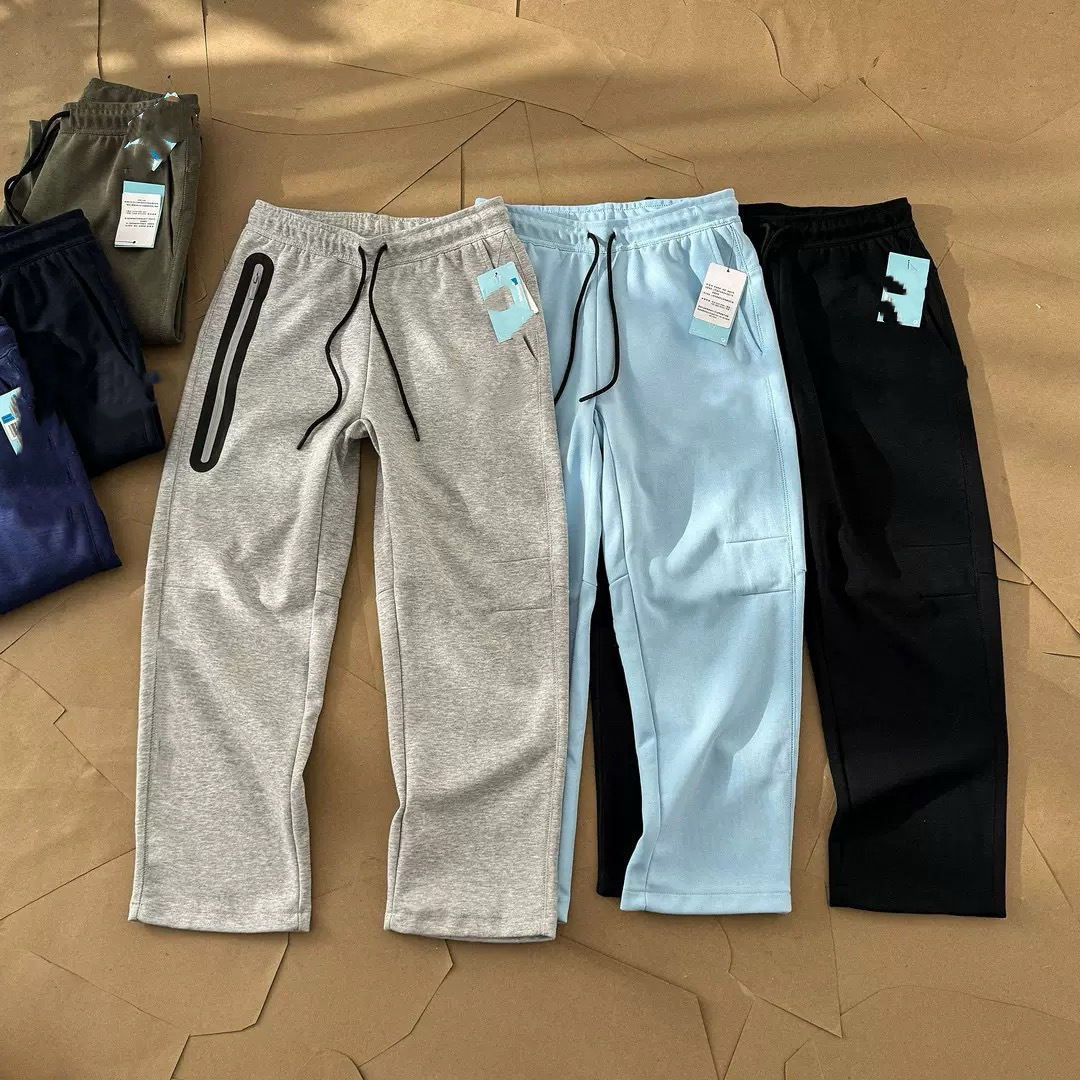 Collaboration Edition Asian Version Sweatpants with Logo Print, Sporty Casual Straight-Leg Long Pants, Sports Sweatpants