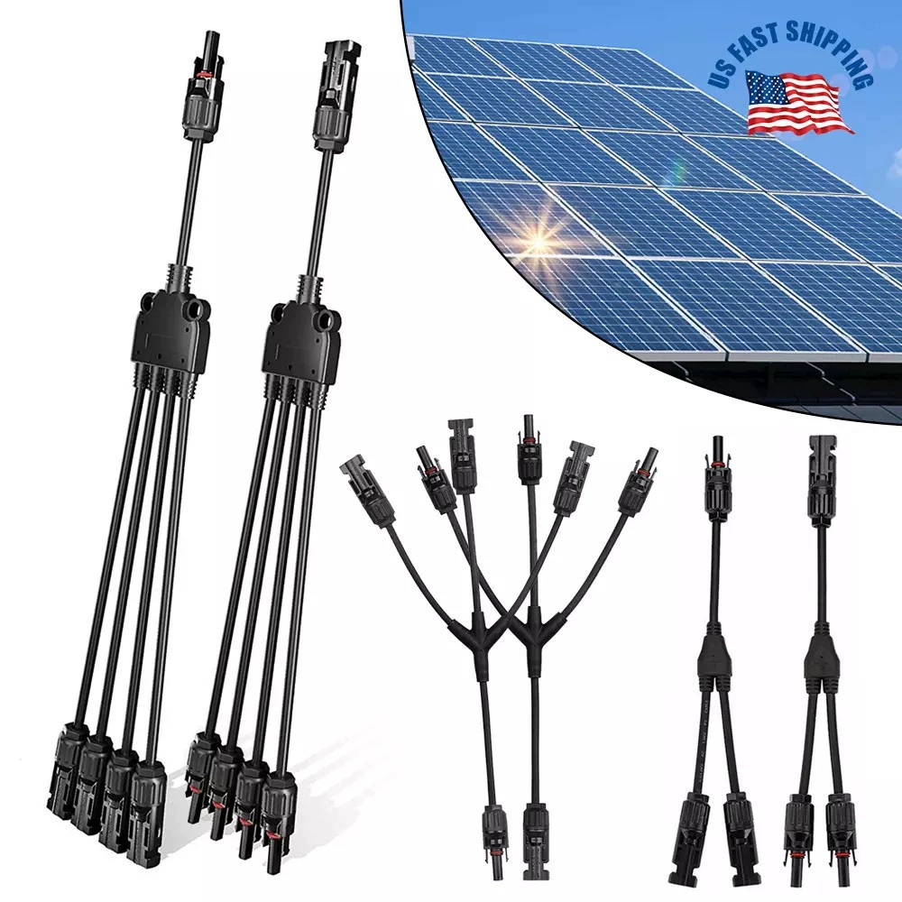 Трансграничная солнечная панель типа Y зарядка удлинительный кабель адаптер водонепроницаемый соединительный кабель