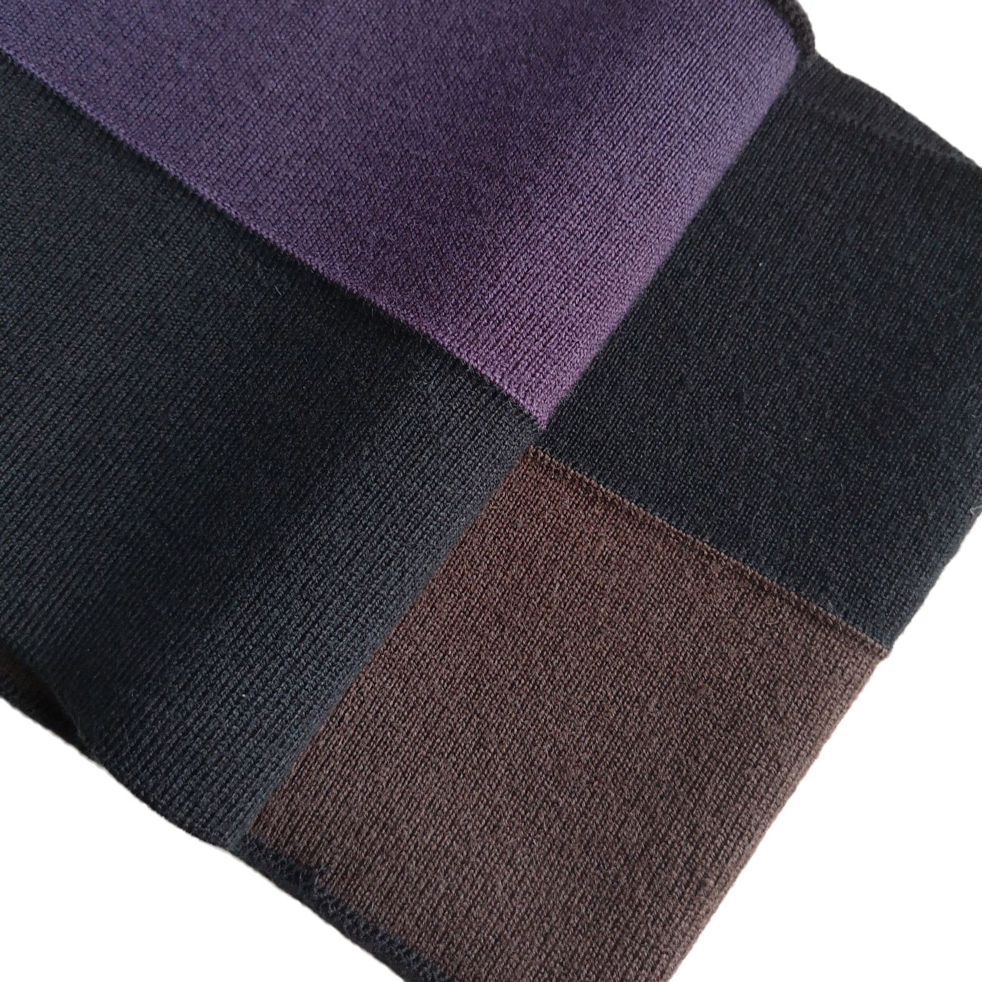 新金旷秋冬针织面料双色羊毛横机罗纹1*1服装领口袖口下摆罗纹