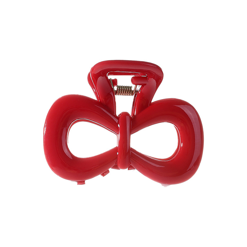 Anchor Clip de tiburón de arco de sangrado para mujeres de alto nivel no lastimar la cabeza detrás del clip de agarre de cabello de invierno y otoño