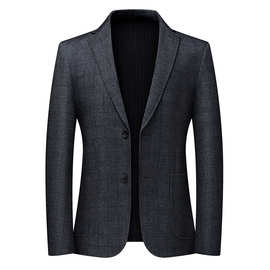 大品牌羊毛西服男2025新款商务绅士男装单西免烫抗皱百搭爸爸外套