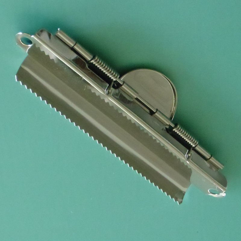 牙夹牙齿状五金夹子110MM活页夹装订带齿的票夹五金夹子席试卷夹