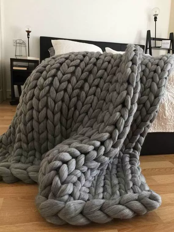 Трикотажный стеганый плед, вязаный диван, handmade, Amazon, (跨境 торговля)