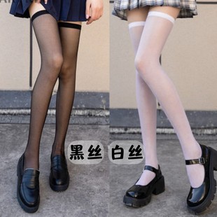 Wholesale women's summer breathable ultra-thin JK tide calf socks online popular ins knee high stockings black stockings