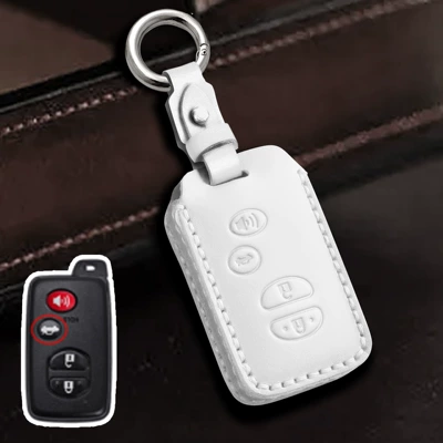 case old Highlander land patrol Car key bag - white-4-button-trunk