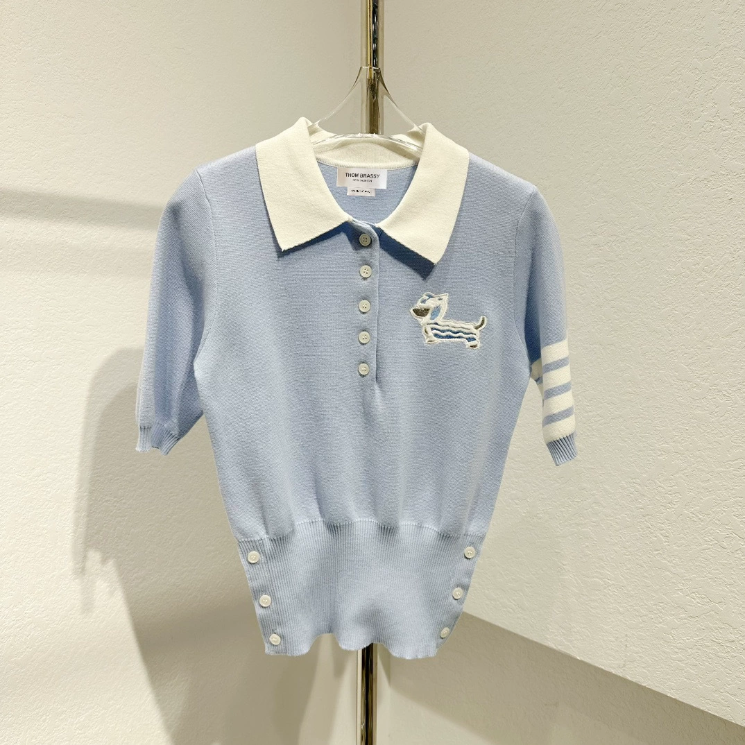 THOM BRASSY 1787 рубашка поло с наклейкой животных