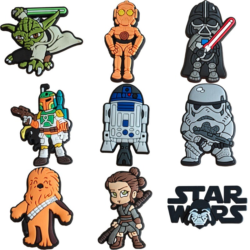 Star Wars 5 Series Hole Shoes Shoe Buckle Creative Shoe Accessories Removable Decorative Buckle Cross-border E-commerce Beach Shoes