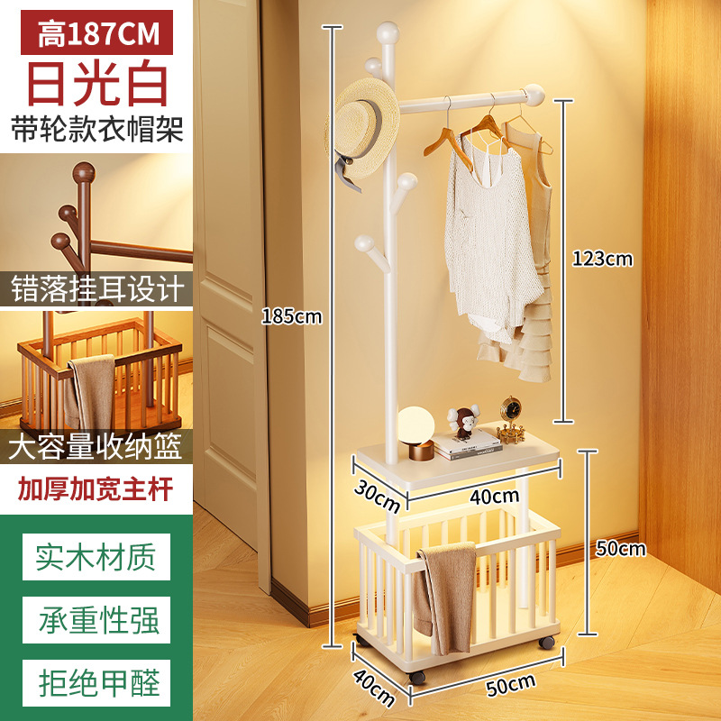Perchero de piso a techo Perchero plegable para piso a techo Dormitorio doméstico Estante de almacenamiento de ropa Estante de almacenamiento Gabinete