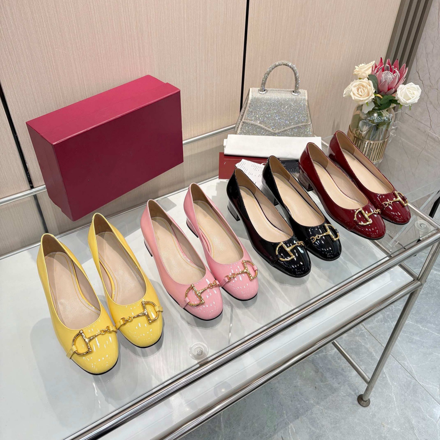 Retro Mary Jane shoes for work and office, wide stable heel, low heel, internet celebrity, french style