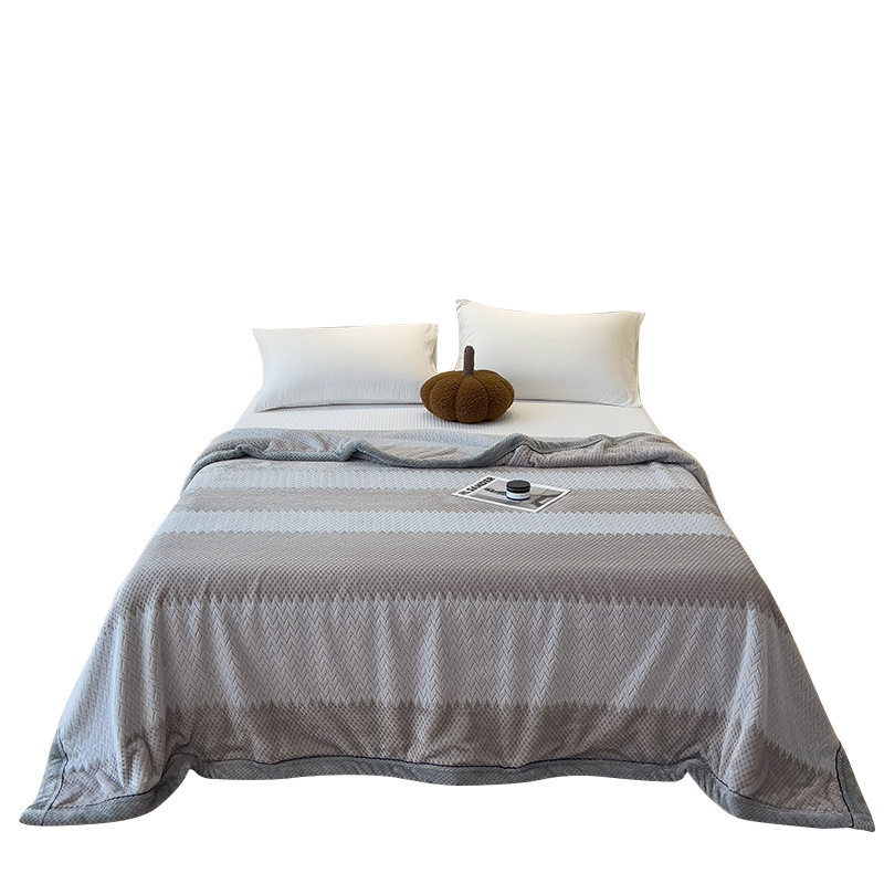 Invierno engrosado leche mantas de lana de oficina siesta mantas sofá mantas de cama sábanas de lana de coral de flange