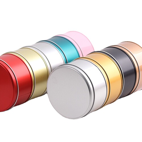 Wholesale PVC window gift candy tin box food packaging tin box tea tin can tinplate tea tin round can