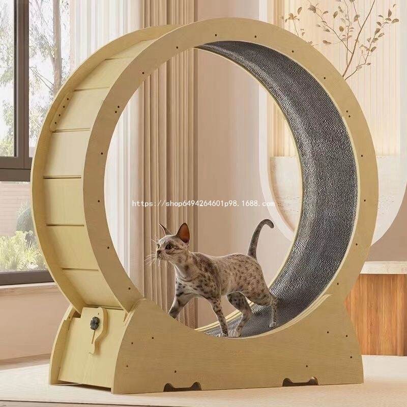 猫のランニングマシンの猫の回転盤のランニングスポーツの猫の滑走路の静音のローラーの猫の巣の猫の用品のメーカーは郵送します。|undefined
