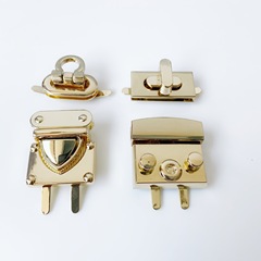 Bags hardware box bag hardware accessories metal clasp bags hardware square lock square screw lock zinc alloy clasp