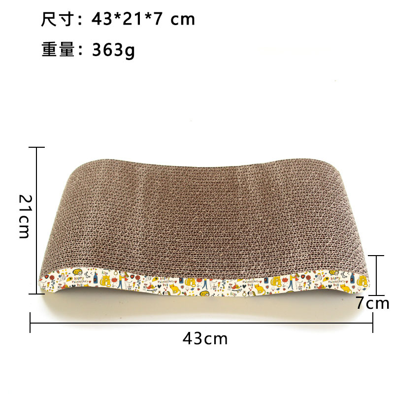 Tablero de agarre de gato cuadrado transfronterizo gato papel corrugado resistente a la captura juguetes para gatos nido para gatos tablero de garras para gatos suministros para mascotas al por mayor