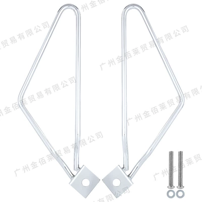 Motorcycle Modification Prince Cruise Motorcycle Safety Supplies - zj-50006-harley-triangle-saddlebag-bracket-silver-motorcycle-triangle-side-bag-bracket