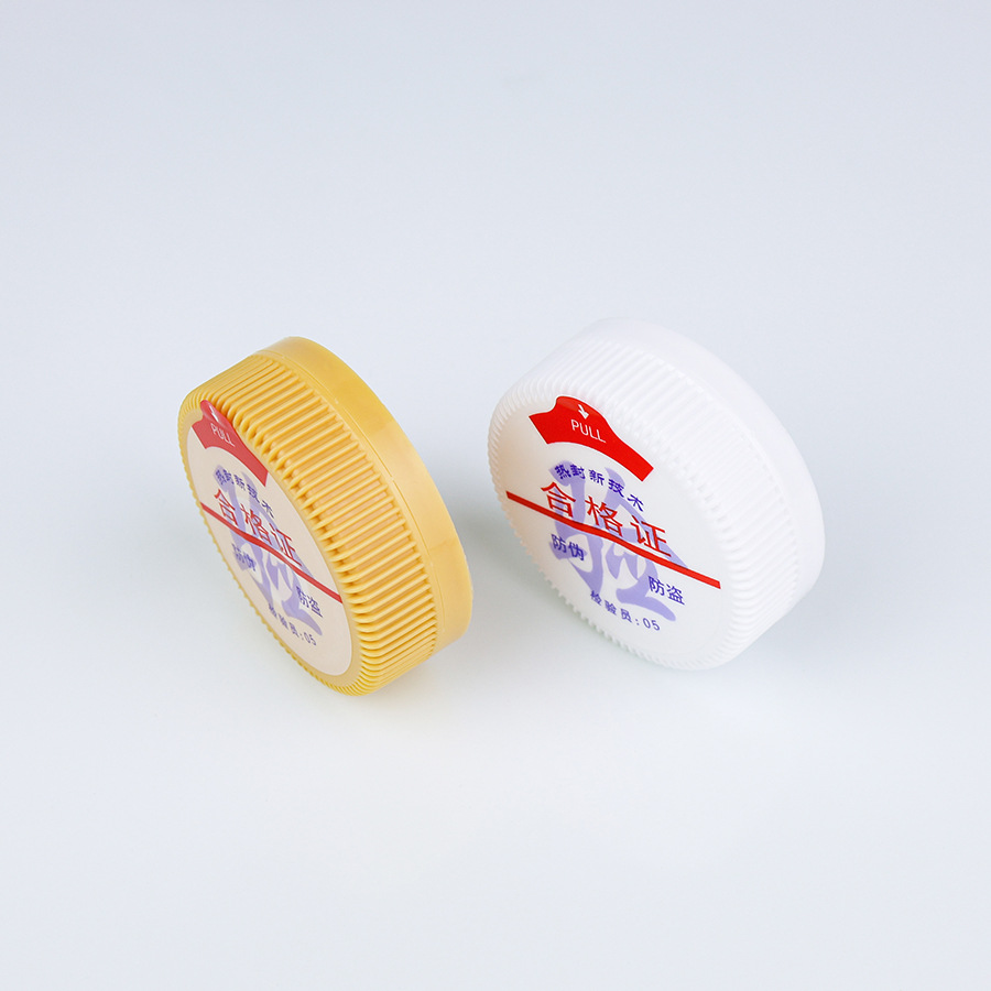 Proveedores al por mayor 55 calibre tapa roscada tapa circular 55MM roscada tapa plástica botella de PE cubierta desechable