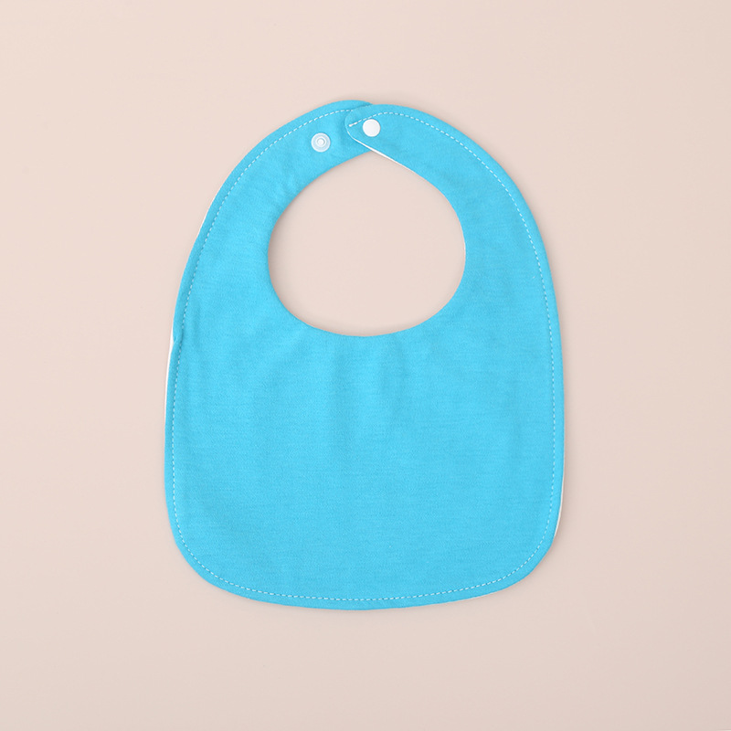 Baby transfronterizo toalla de saliva de algodón en forma de U, bufón impermeable para recién nacidos, bufón de leche anti-vomitación para niños y niñas