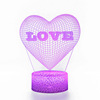 Creative table lamp for St. Valentine's Day, LED touch night light, 3D, creative gift