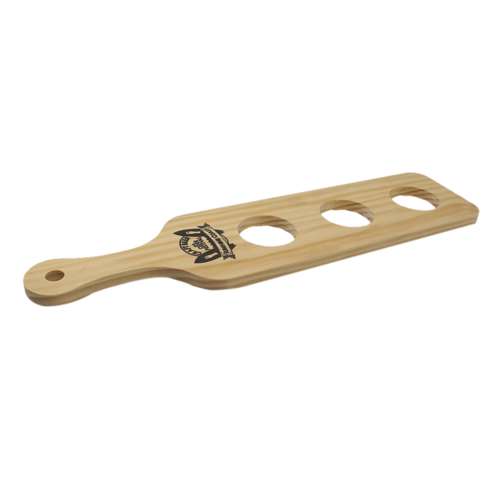 厂家供应多孔木质酒杯托盘创意酒托长方形带手柄木托盘支持定做