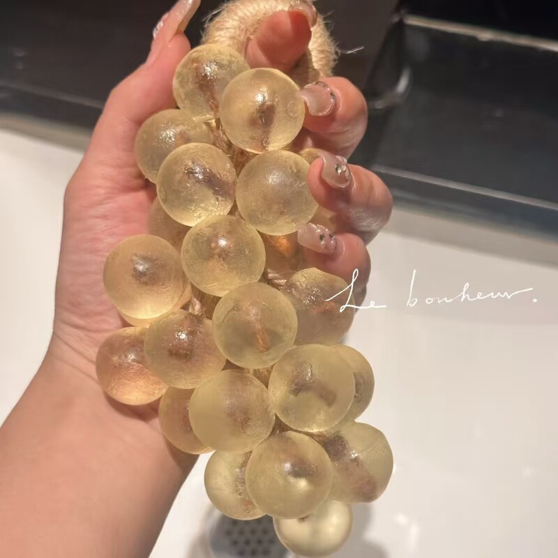 透明水晶葡萄香皂整串纯手工香薰皂家用洗手持久留香青提洗脸皂|undefined