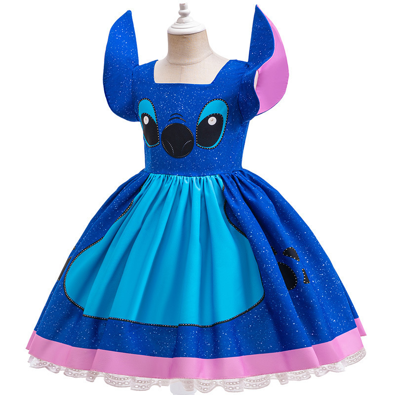 国境を越えた新しい子供服漫画cosステッチドレス子供パフォーマンスチュチュスカートパフォーマンス服|undefined
