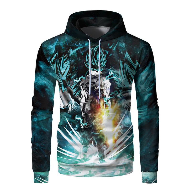 wish Animation New Dragon ball Dragon ball z 3d Printed Sweatshirt Goku Long-sleeved Sports