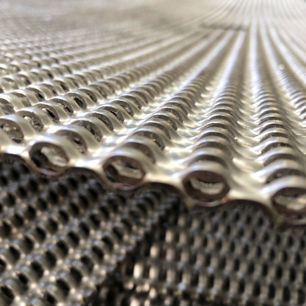 万诺 低碳钢拱桥形状冲孔网板 粮食通风降温小桥孔型冲孔筛板加工