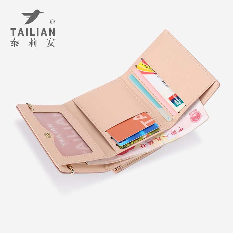 Tailian Tilian monedero vintage corto esmerilado estilo coreano monedero ins estudiante billetera al por mayor