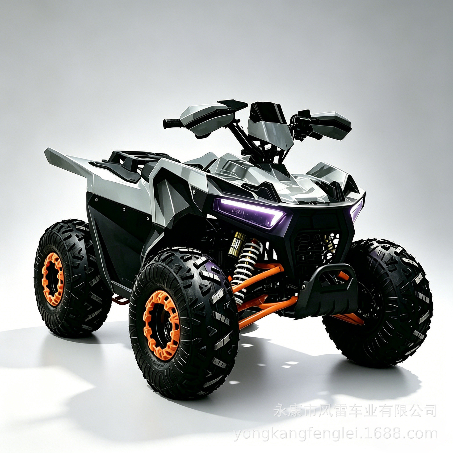 Cuatrimoto Todo Terreno 125cc/150cc de Hierro y Plástico, Inicio Eléctrico para Adultos y Niños