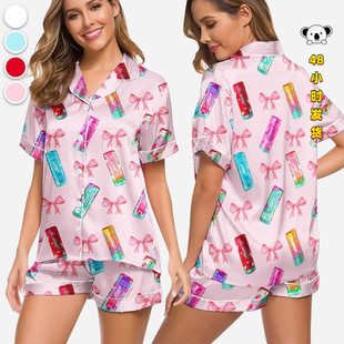I 37019 Monkey Print Summer Pajama Set ����ӡ���Ҿӷ�