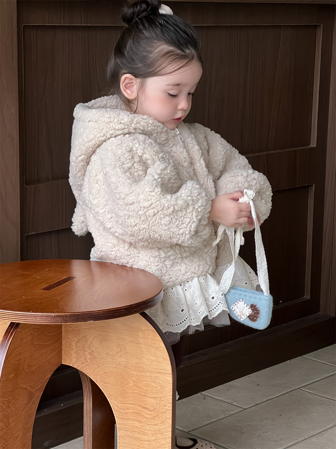 Baby invierno con ropa de terciopelo, ropa de bebé, ropa de invierno, ropa de niños coreana, ropa de niñas con pelo grueso, leggings