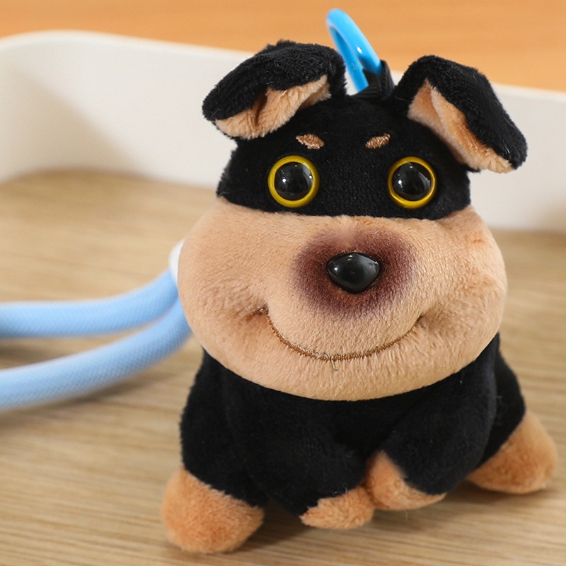 Cute niña garabateado perro West Highland puppy peluche mini muñeca regalo bolsas colgantes al por mayor