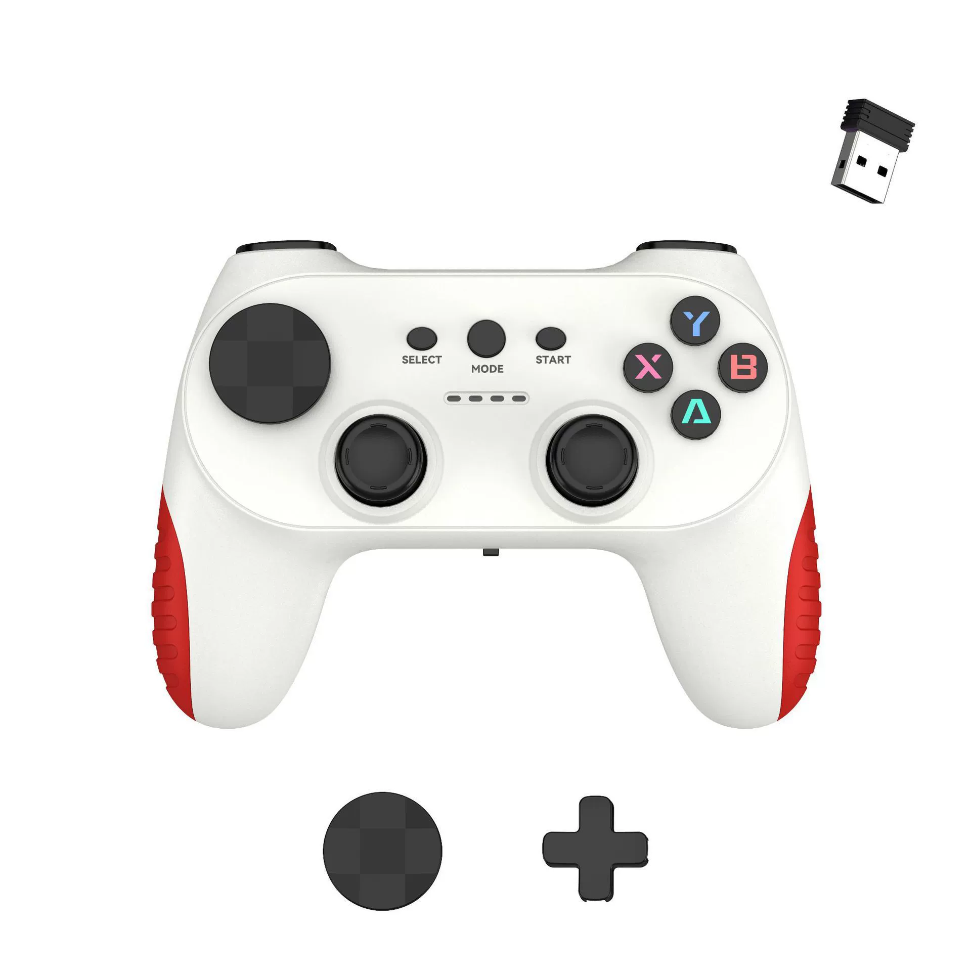 2.4G беспроводной игровой контроллер поддерживает Android/PS3/PC/Xbox360, совместим с USB-контроллером для компьютера