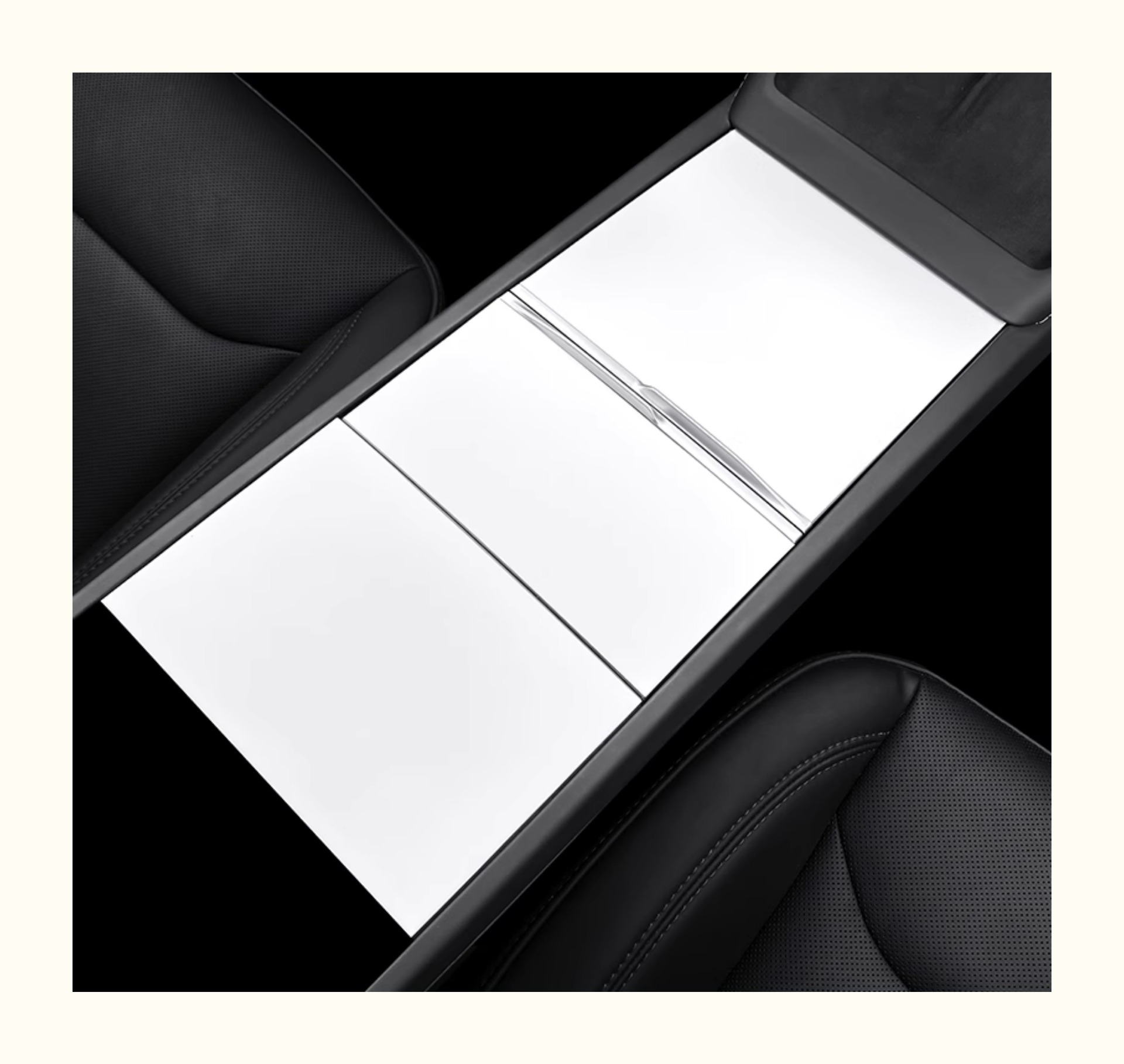 Suitable for Tesla Model Y/3/Yl Central Control Silicone Panel Protective Film, Interior Decoration Accessories, Anti-Slip