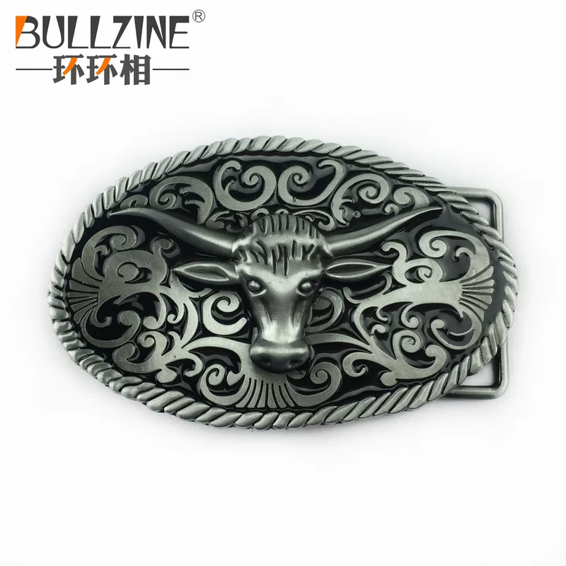Металлический деним пояс BULLZINE, ретро пряжка для досуга